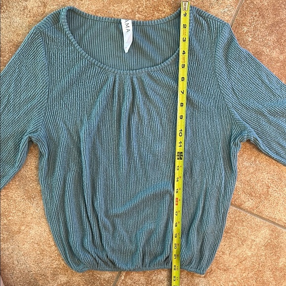 Blue Long Sleeve Anthropologie Top - Picture 3 of 6